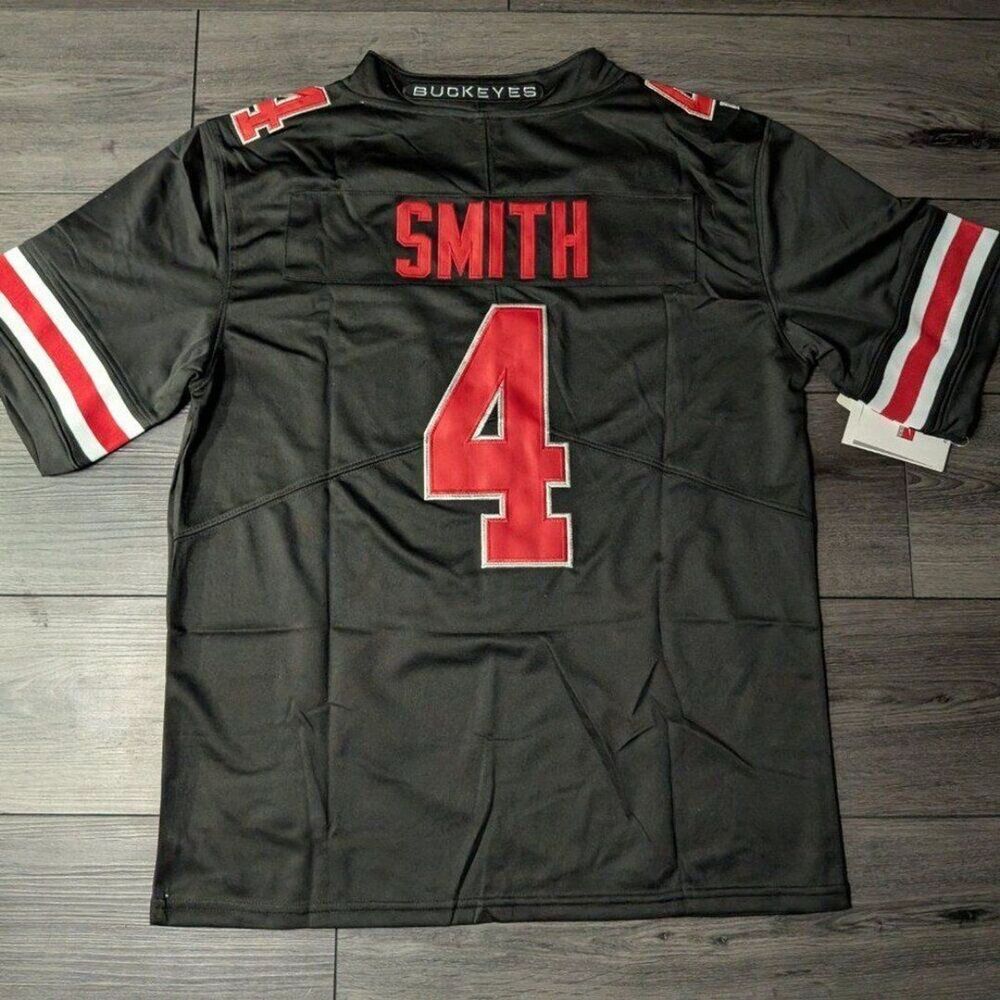 Jeremiah Smith #4 Ohio State Buckeyes BLACKOUT Stitched Men's Jersey Medium